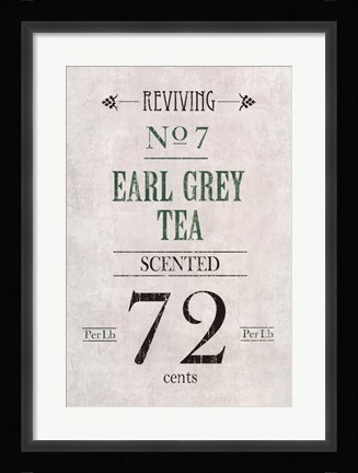 Framed Earl Grey Tea Print