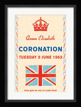 Framed Coronation Day, 1953 Print
