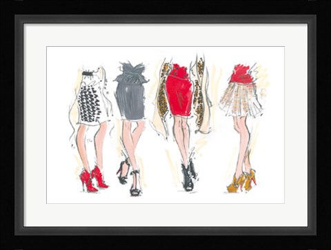 Framed Catwalk Legs Print
