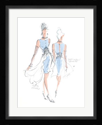 Framed Haute Couture III Print