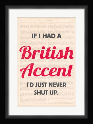 Framed Accents I Print