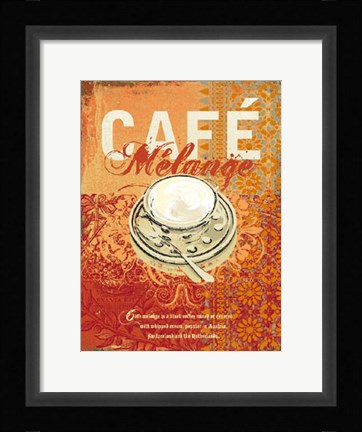 Framed Cafe Melange Print