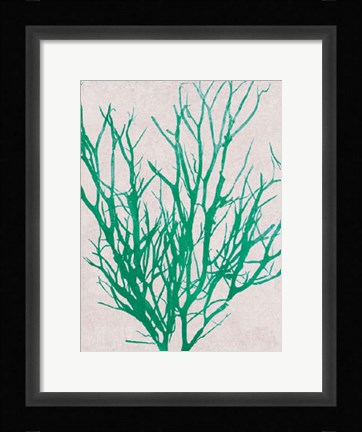 Framed Emerald Sea I Print