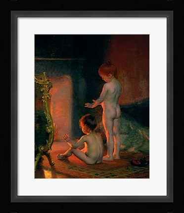 Framed After The Bath, 1890 Print