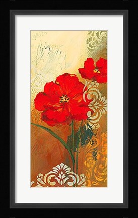 Framed Red Melody I Print