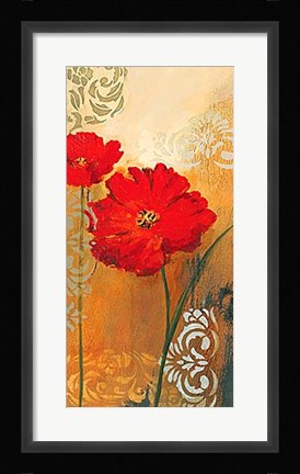 Framed Red Melody II Print