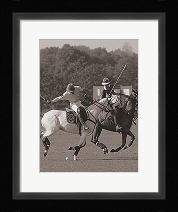 Framed Polo In The Park I Print