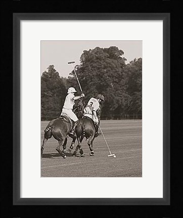 Framed Polo In The Park II Print