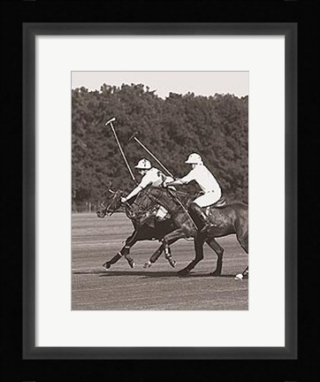 Framed Polo In The Park III Print