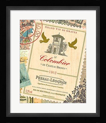 Framed Wine Tour I Print