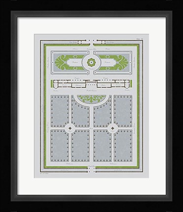 Framed Country Estates III Print