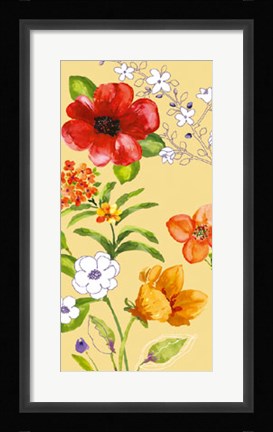 Framed Fusion Flowers I Print