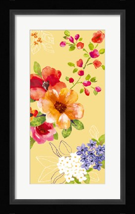 Framed Fusion Flowers II Print