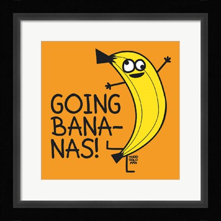 Framed Going Bananas! Print