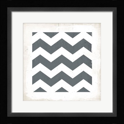 Framed Chevron III Print