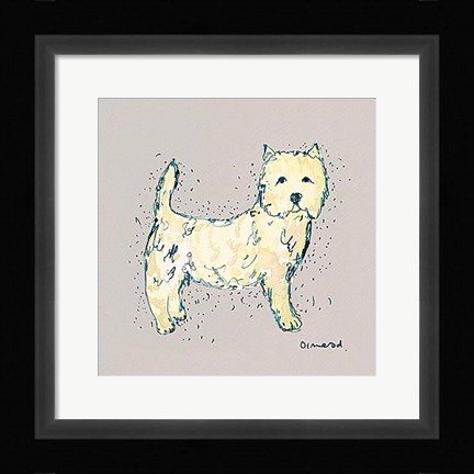 Framed Doggy Tales V Print