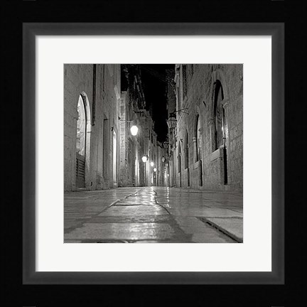 Framed Old Town IV Print