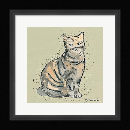 Framed Kitty Tales I Print