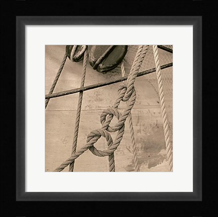 Framed Nautical Aspect V Print