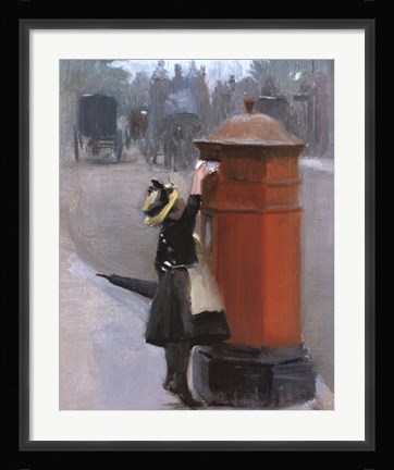 Framed Posting A Letter Print