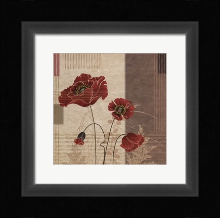 Framed Papavar II Print