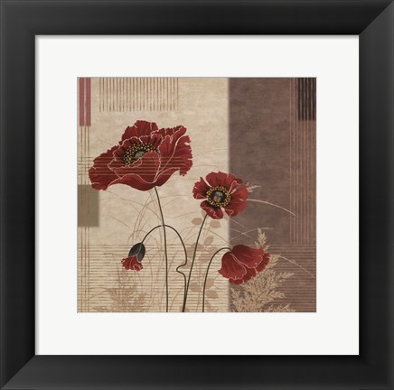 Framed Papavar II Print
