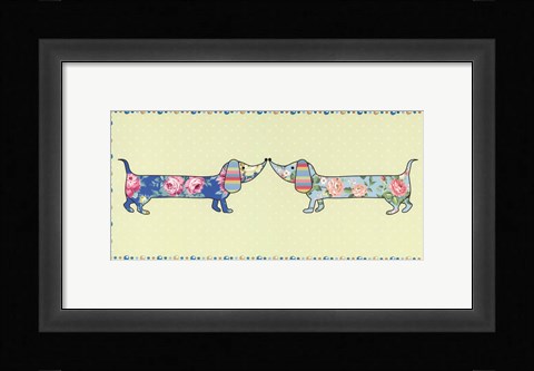 Framed Ditsy Dogs II Print