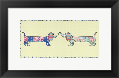 Framed Ditsy Dogs II Print