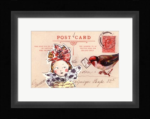 Framed Carte Postal I Print