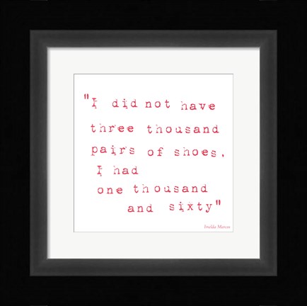 Framed True to Type III Print