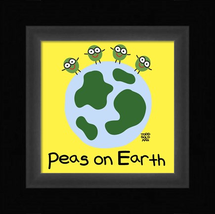 Framed Peas On Earth Print