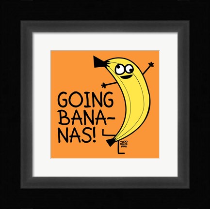 Framed Going Bananas! Print