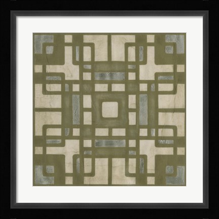 Framed Deco Tile II Print
