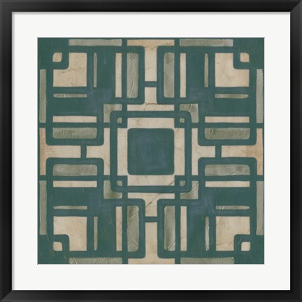 Framed Deco Tile IV Print