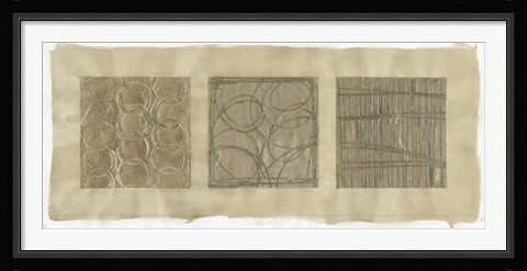 Framed Platinum Abstraction I Print