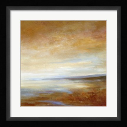 Framed Amber Light III Print