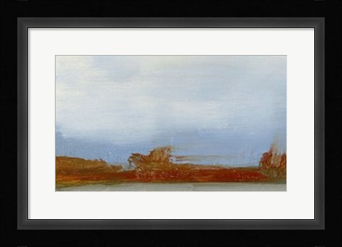 Framed Red Horizon III Print