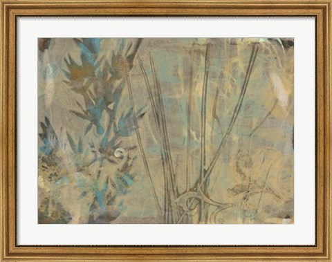 Framed Layers on Bamboo I Print