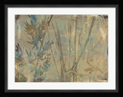 Framed Layers on Bamboo I Print