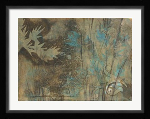 Framed Layers on Bamboo II Print