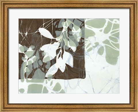 Framed Leaf Inclusion III Print