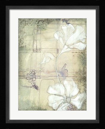 Framed Poppy Whisper I Print