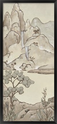 Framed Non-Embellished Chinoiserie Landscape II Print