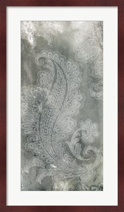 Framed Silver Lace I Print