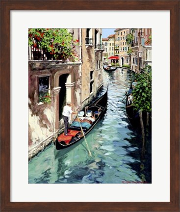 Framed Canal Interno Print