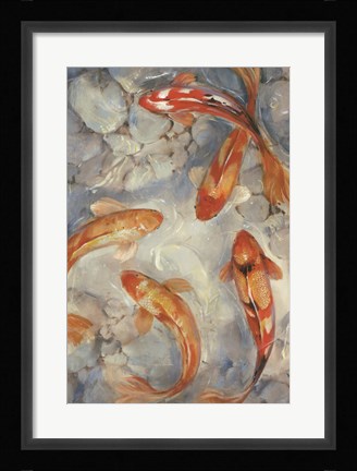 Framed Vibrant Koi II Print