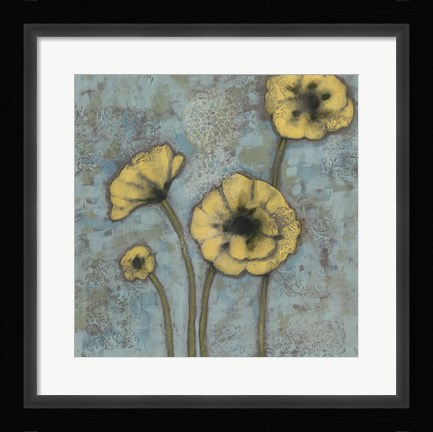 Framed Sun Poppies II Print