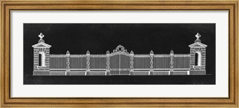 Framed Graphic Palace Gate I Print