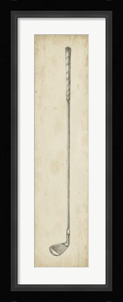 Framed Vintage Golf Clubs II Print