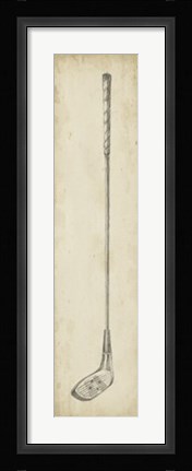 Framed Vintage Golf Clubs IV Print